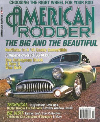 AMERICAN RODDER 2007 MAR - FAT RODS GUAGES, FARMER JOES COLLECTION, '35 AUBURN